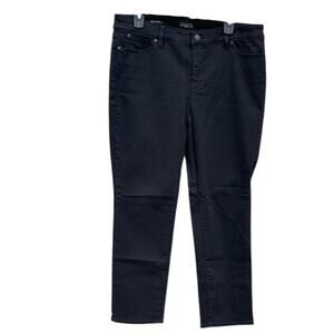 Talbots Black Straight Jeans Size 4 Petite